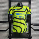 CAMISA VERSÃO PLAYER DO ARSENAL 23/24 VERDE NEON E PRETO